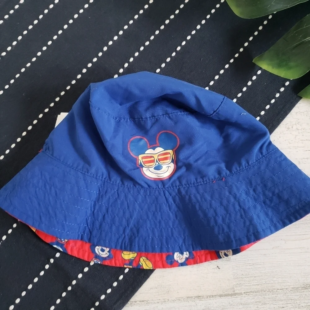 Disney| Reversible Mickey Mouse Bucket Hat One Size Kids